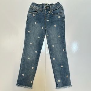 Toddler Girls' Cat & Jack Daisy Floral Embroidered Skinny Jeans size 5T